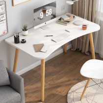 Modern simple computer desktop desk Bedroom desk Office desk Household solid wood leg writing desk Rental simple square table