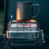 Огненное кленовое теплое солнце на открытых обогревателях кемпинг дикая лагеря газовая печь Переносная печь