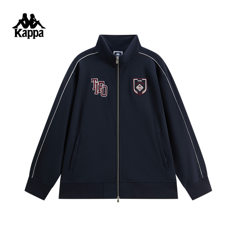 Kappa Men's Sports Jacket 2026 New Style Structured Knit Cardigan Loose Casual Outerwear Trendy