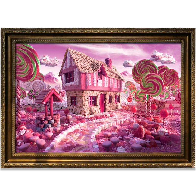 Send Girls New Year Christmas Day Christmas Gift Tongue on Fancy Candy House Adults 1000 Pieces Puzzle Children's Toys