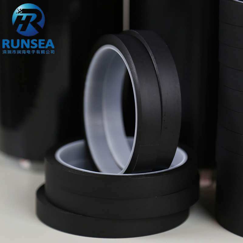 Runhai black pi matte polyimide tape 0.05 high temperature resistant film electronic circuit board mask bright surface um