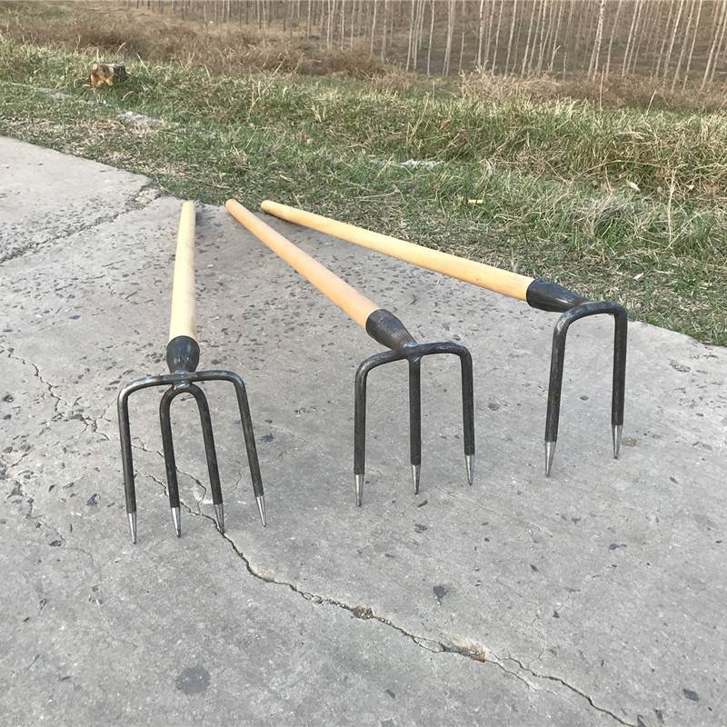 Family flat nail of rubber clay rock clay clay, rubber grass site dig rubber steel rake farm tool