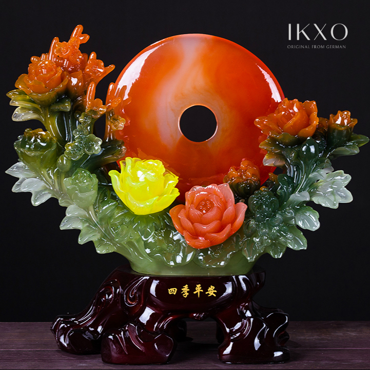 High-grade safety buckle decoration living room porch wine cabinet home decoration TV cabinet craft gift decoration Chinese style lucky gift