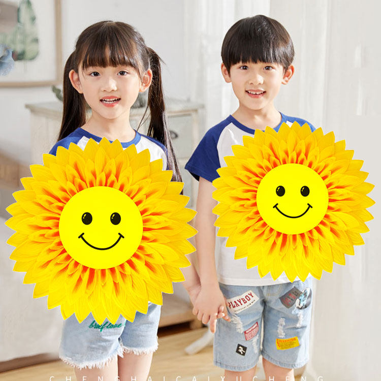 Hand take flower dance props Sunflower Games Opening Entrance Phalanx Show Nursery Performance Sunflowers