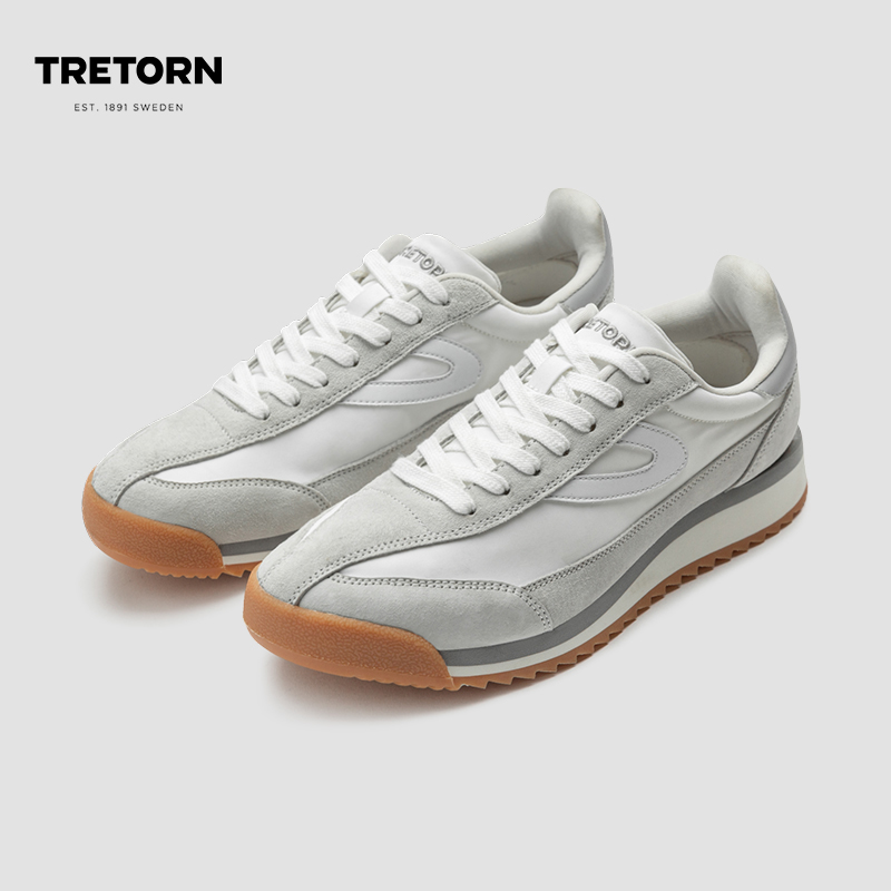 Swedish TRETORN German training shoes Rawlins men's and women's autumn and winter models retro Nordic white shoes Forrest Gump shoes