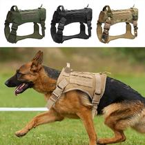 Horse Dog East German Shepherd Doberman Military Dog Vest Tactical Harness Multifunctional Durable Adjustable Elastic Size Guard Dog