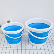Folding bucket bucket plastic household car wash portable small Bath Art water storage station wagon for fishing Outdoor