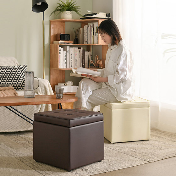 客厅储物凳多功能收纳凳可坐人服装店时尚沙发凳小凳子门口换鞋凳