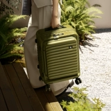 ohboy侧开盖行李箱女可扩展多功能20寸拉杆旅行箱登机密码皮箱男