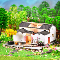 DIY Cottage Mountain Kawasawa Institute Handmade China Wind Courtyard Handmade Model Scene House Handcrafted and matched