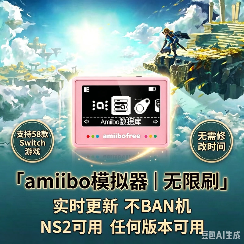 Amiibo Simulator Unlimited Access to Shiekah Stone, King's Tears, Switch, Zelda: Breath of the Wild, Odyssey, Animal Crossing