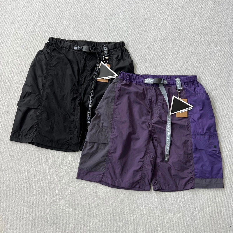 Japanese-Style Outdoor Lightweight Quick-Drying Patchwork Functional Sports Shorts Five-Point Pants
