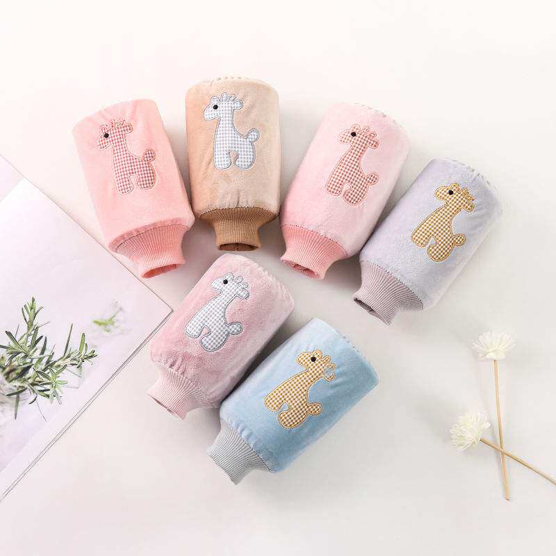 Children's sleeve cartoon anti-fouling wear-resistant hand sleeve head Infant children Baby boy girl Autumn and winter cute sleeve