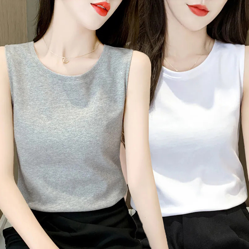 Women's Camisole 2026 Summer New Style Slimming Elegant Korean Version Slim Fit Versatile Casual Inner Wear Summer Outerwear Top Women's Camisole 2026 Summer New Style Slimming Elegant Korean Version Slim Fit Versatile Casual Inner Wear Summer Outerwear Top