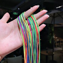 Braided headdress childrens braid hair female dirty braid hair rope artifact braided hair ribbon color thin hair band