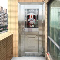 304 stainless steel door Single door spot stainless steel door Rural iron door villa household entry door anti-theft door