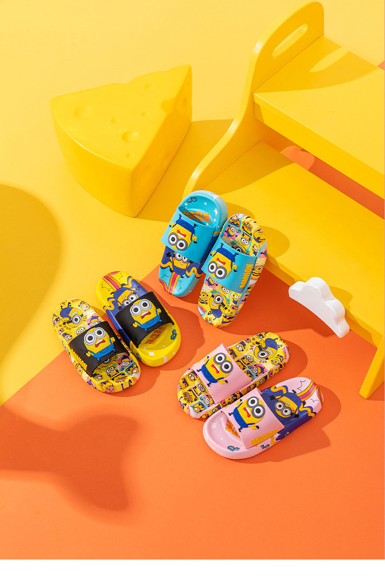 Minions Children's Slippers Indoor Summer Cartoon Home Non-Slip 2026 New Model Parent-Child Boys Girls Sandals — 20