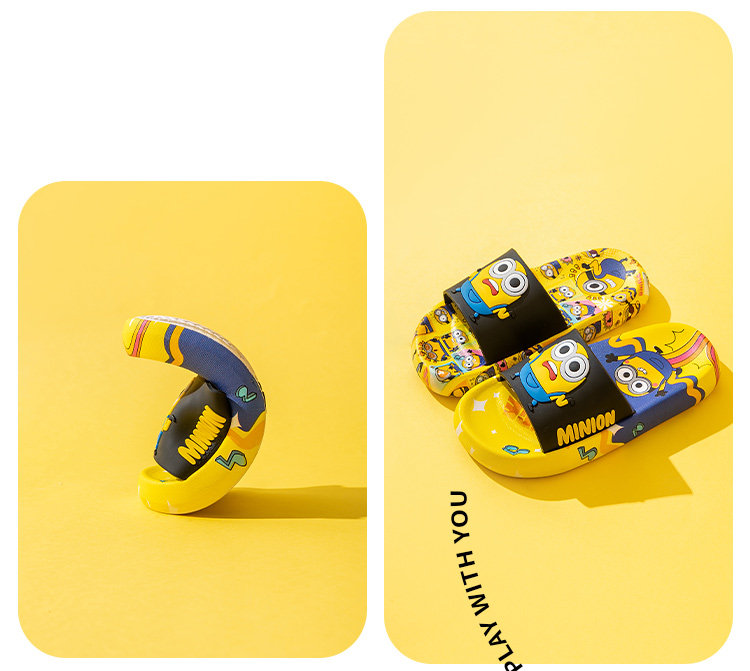 Minions Children's Slippers Indoor Summer Cartoon Home Non-Slip 2026 New Model Parent-Child Boys Girls Sandals — 23