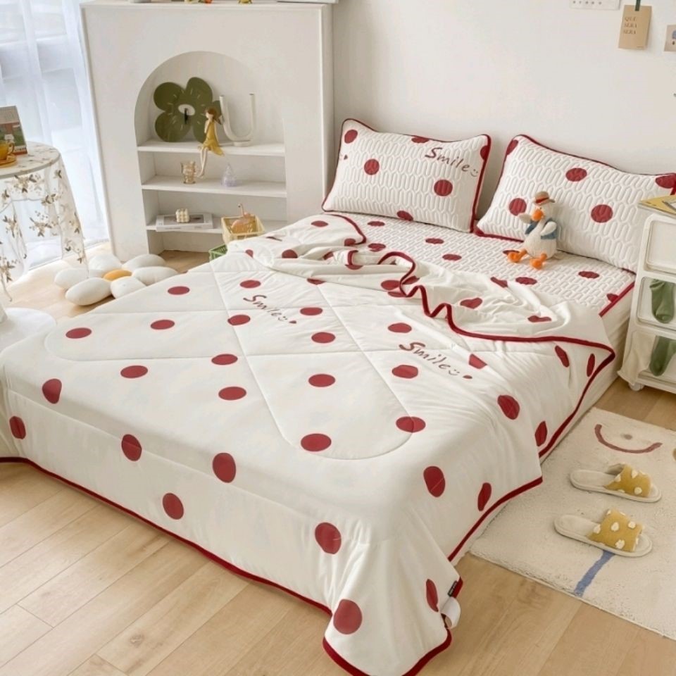  Latex Cool Mat Four Seasons Universal Ins summer Three-four pieces Home Summer by washable Washable Fold Ice Silk Mat Summer