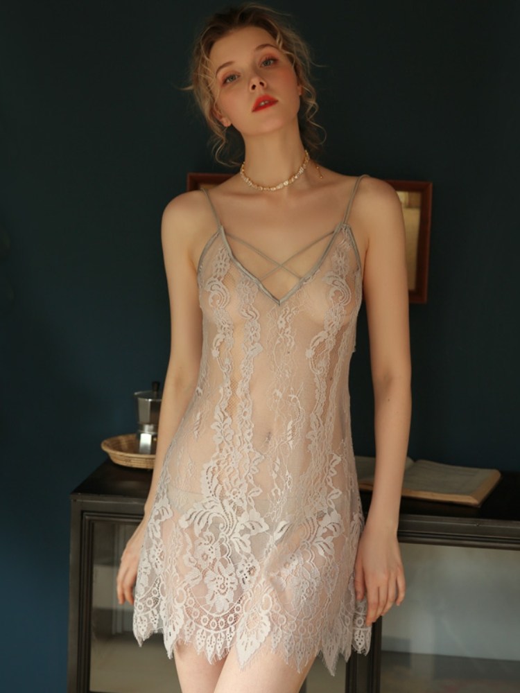 Suspender night dress women in the summer of 2021 new net red explosion thin high-end private hot sexy pajama women