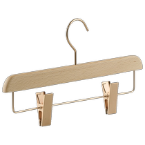 Beimachi solid wood trouser rack home beech wood unisex star hotel wooden log pants clothes support wooden trouser clip