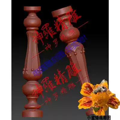 New European style column Roman column staircase column t10 round sculpture stl-computer carving stone carving