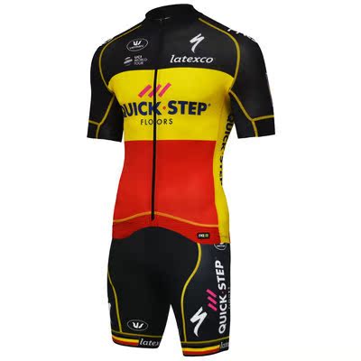 The latest version of the Lightning Tour de France summer cycling suit men's short-sleeved breathable mountain bike suit bib shorts