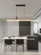 Ice Crack Pattern Restaurant Lamp, Linear Pendant Light, 2024 New Model Dining Table Lamp, Modern Minimalist and Elegant Bar Island Lamp