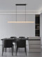 Restaurant Chandelier, Modern and Simple, Italian Light Luxury, High-End Minimalist Linear Long Strip Adjustable Island Table Lamp, Dining Table Chandelier