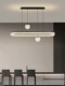 Italian light luxury long restaurant chandelier oval designer high-end art island table lamp dining table bar lamp