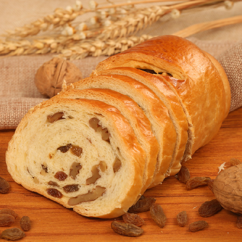 Western Meinong Xinjiang simple package Daleba 400g Breakfast bread whole box snack pastry Walnut raisins