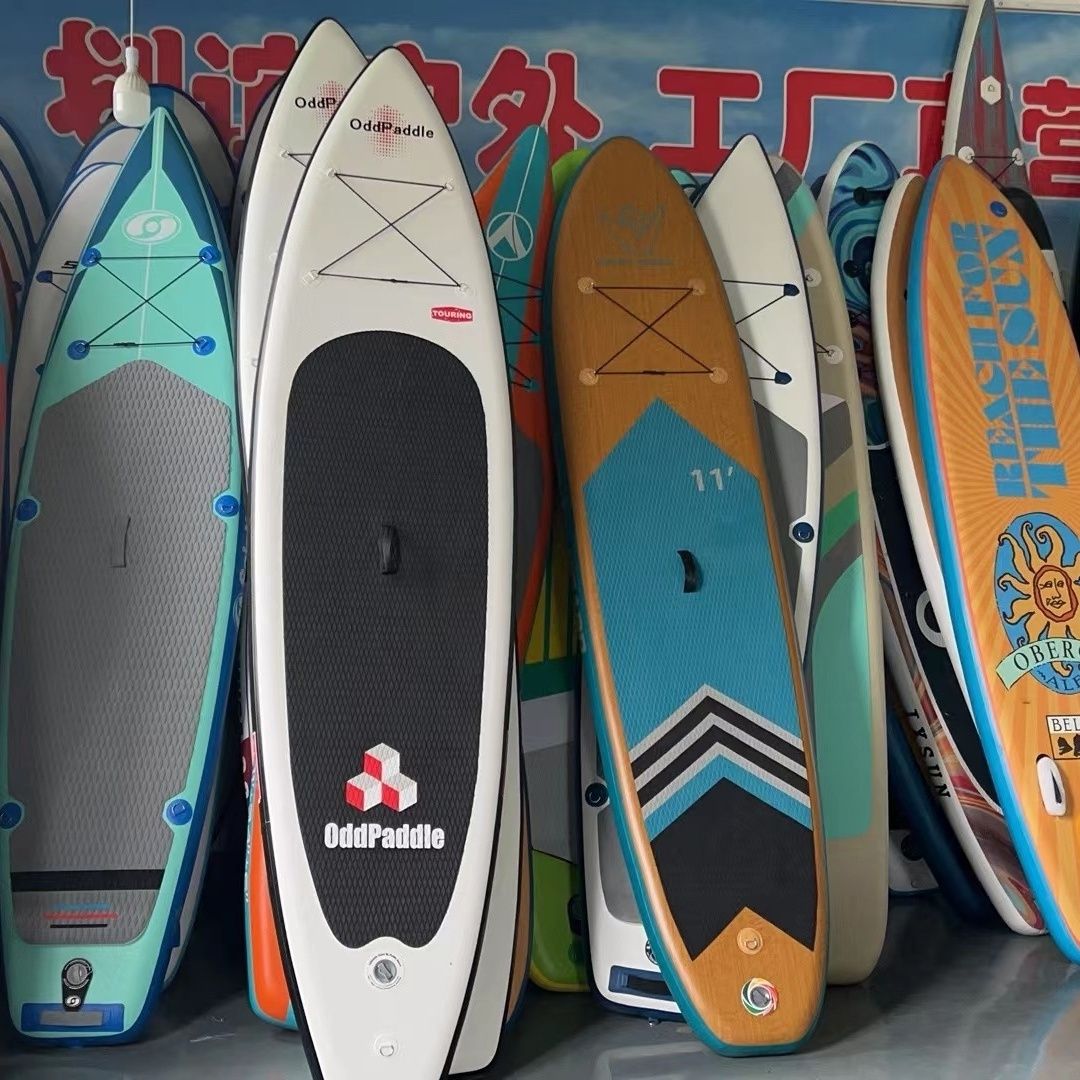 Special price new thickened double layer inflatable sup paddle board standing vertical surfboard paddle board sliding water parent-child board-Taobao