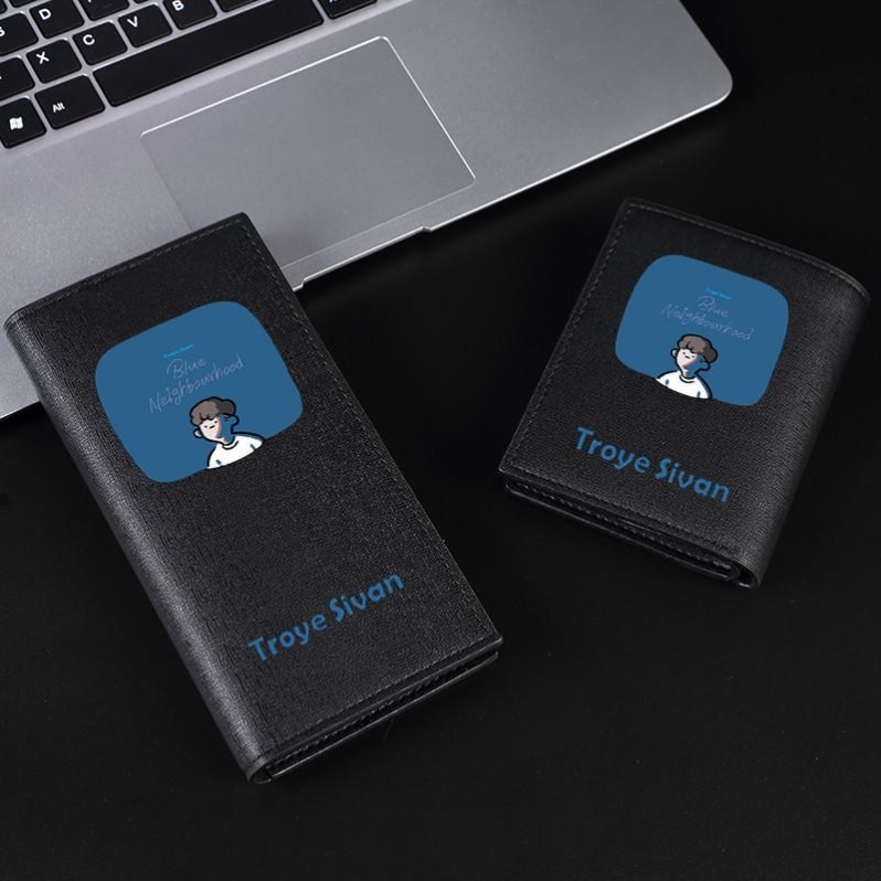 Wallet new 2021 hot men's high-end Troyeshwen youth middle school student wallet men's long version short