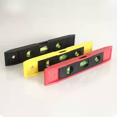 Plastic level, strong magnetic, high precision, mini portable small level, household installation