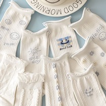White Long Sox children Han version of the cylinder Sox lace with cartoon cute autumn and winter 100 hitch-tide summer thinly long cylinder