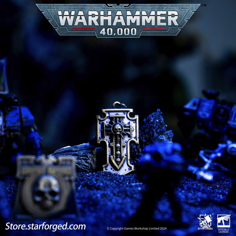 Starforged Star Forge Space Marine Relic Storm Shield Keychain Warhammer 40K Peripheral Accessories Starforged Star Forge Space Marine Relic Storm Shield Keychain Warhammer 40K Peripheral Accessories