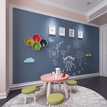 Building Blocks Wall Chalkboard Wall Two-in-one Degrey Double Layer Magnetic Wall Sticker Children Creative Graffiti Wall Environmental Protection Erasable