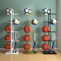 Basketball storage artifact placement rack home ball rack childrens toys display rack ball football frame