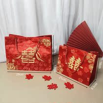 Wedding bag female brides normally available wedding supplies Hebrewed Chinese wedding handheld silk cloth gift bag items contained