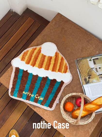 nothe Case「香橙麦芬」可爱地毯入户门脚垫 原创毛绒柔软地垫