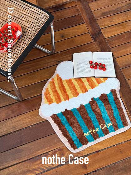 nothe Case「香橙麦芬」可爱地毯入户门脚垫 原创毛绒柔软地垫