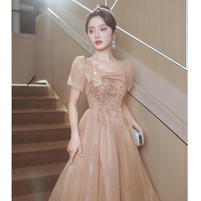 High-End Evening Dress for Women, Light Luxury, Niche, Petite, Birthday Party, 2026 New Style, Host, Sophisticated, Coming-Of-Age Dress