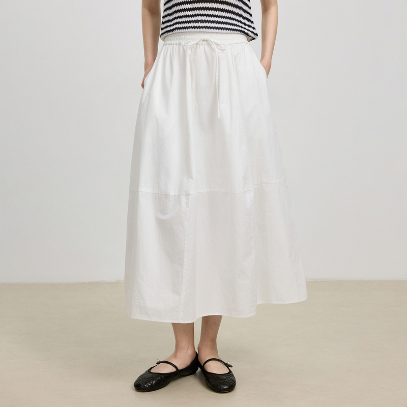 Azmi High-End Niche Design Skirt for Women, New Summer Style, High-Waisted, Loose, Slimming, Long Floral Skirt That Covers the Body