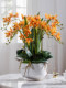 High-End Phalaenopsis Artificial Flowers, Plastic Flower Pots, Living Room Coffee Table Flower Arrangements, Artificial Home Flower Decorations