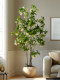 Large Artificial Green Plant Water Stone Banyan Tree Indoor Landscape Decoration Bionic Fake Flower Tree Living Room Floor-Standing Plant Ornament