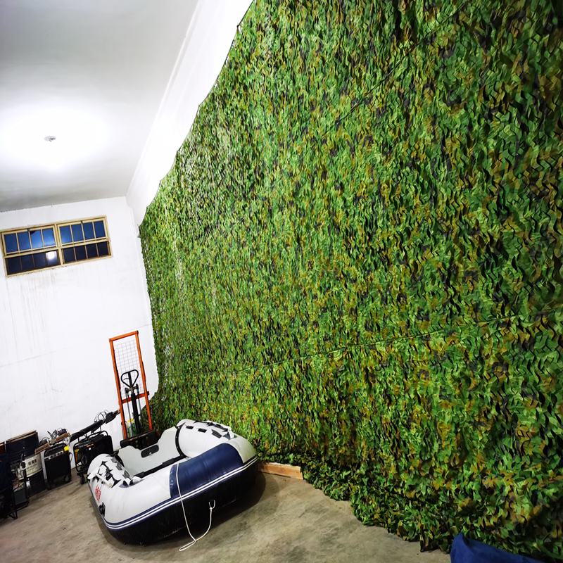 Air defense shooting pseudo-mounted network anti-satellite mesh cloth Yamanashi Outdoor Sunlight Green Green Field Interior Decoration