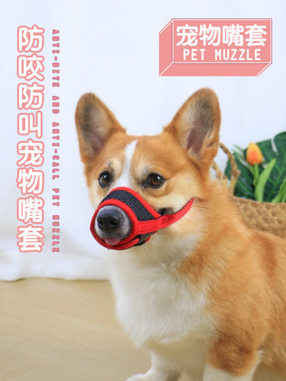 宠物狗狗嘴套防叫防咬止吠器小型犬中型犬柯基柴犬口罩嘴罩防乱吃