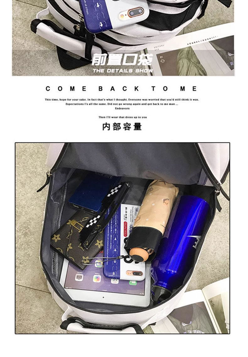 re:zero rem Ram Emilia Cosplay Backpack Bags Bookbag Travel Bag