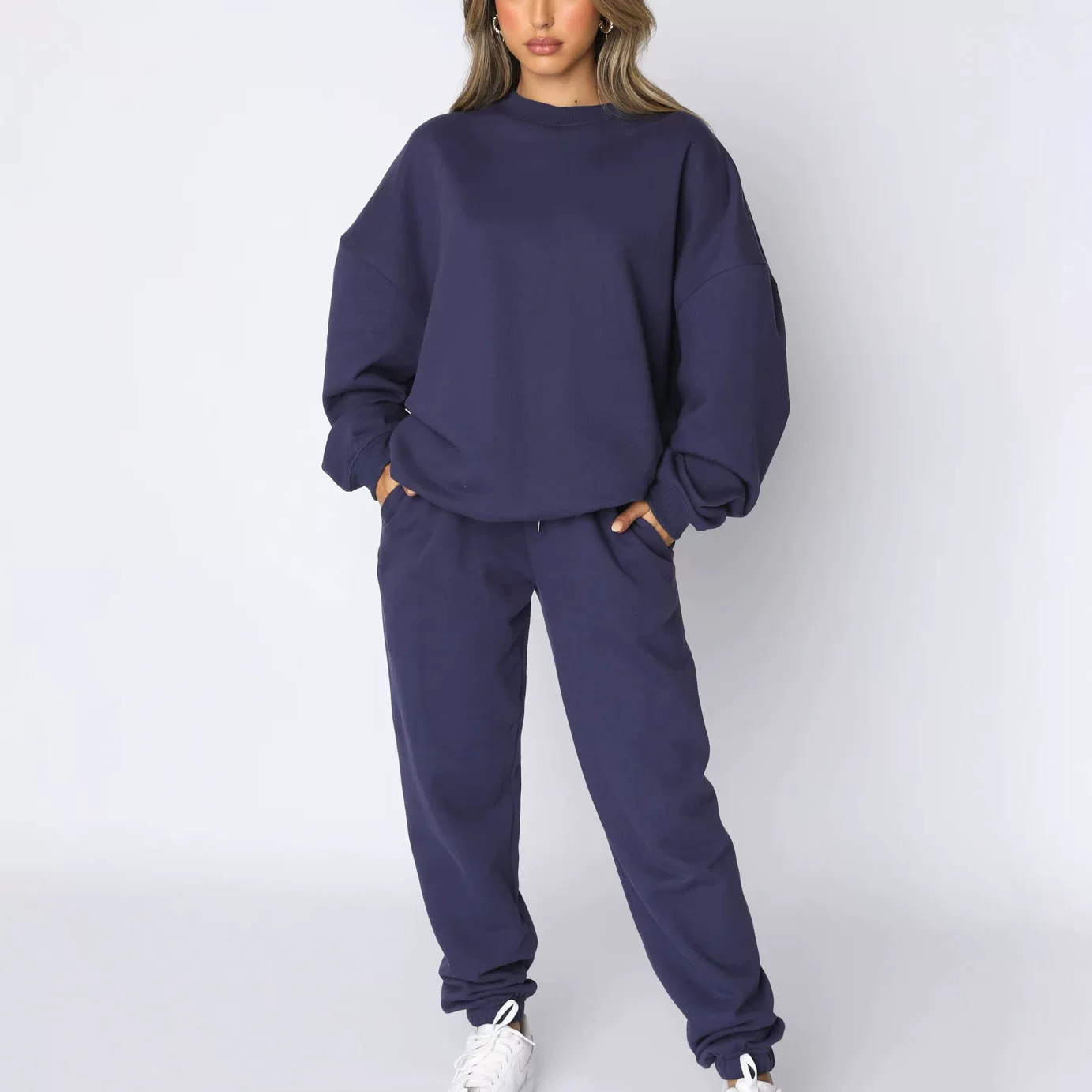 2023 Long pants women's casual long sleeper set