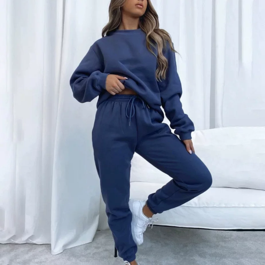2023 Long pants women's casual long sleeper set
